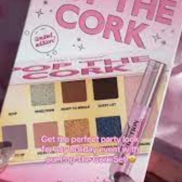 Too Faced Pop the Cork Limited Edition Eye & Face Palette + Lip Injection BNIB - Picture 2 of 3